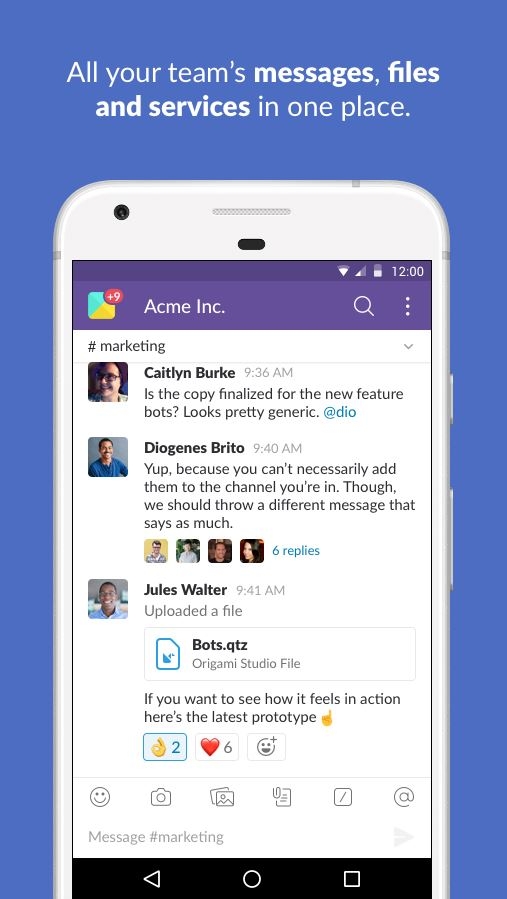 IMAGE OF SLACK APP