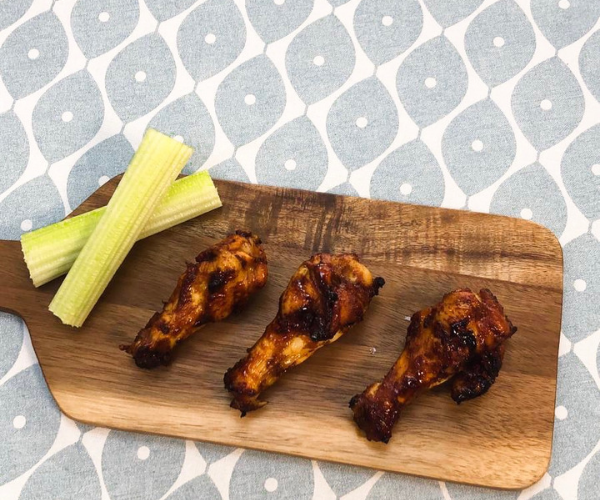 Honey Whiskey BBQ Wings